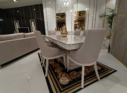 Chairs Set 6x Textile Upholstery Dining room chair Modern Furniture 6pcs.